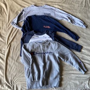 Boys kids long sleeve bundle. Boys size small 6/7